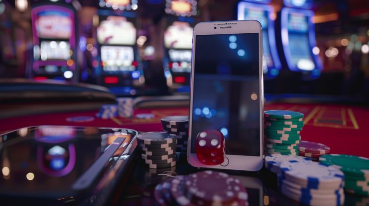 Antarmuka permainan slot online dan live casino modern di apislot